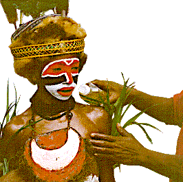 [Mendi boy with oil being applied to his skin: 22k]