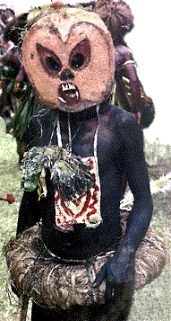 [tapa mask with pig's tusks and other teeth: 38k]