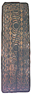 [Manambu area shield with geometric designs: 16k]